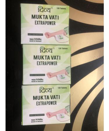 MUKTA VATI Extra Power 120N*3 patanjali DIVYA Product indianayurveda