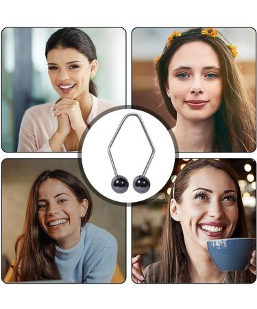 Dimple Trainer | Dimple Makers | Face Muscle Trainer | Stainless Steel Rustproof Smile Exercisers | Women Men Smile Correctors | Facial Beauty Training Tool For Working Reading (Black) - Buy Online on GoSupps.com