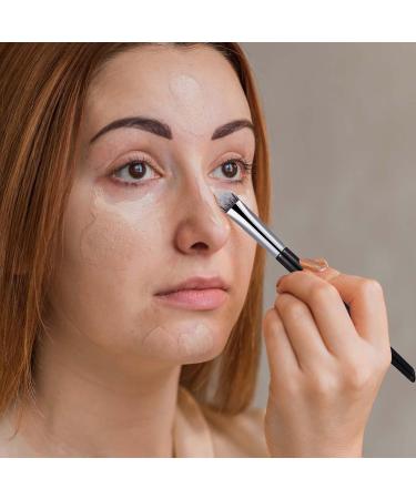 Brush For Under Eye Concealer Tapered Concealer Makeup Brush - Brightener Imperfections Brush For Dark Circles Puffiness Soft Bristles Refined Makeup Look - Buy Online on GoSupps.com