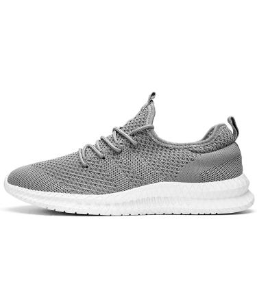 Tvtaop Men's Running Sneakers - Non-Slip Breathable Sports Shoes for Outdoor Jogging - Black & Gray Size 42 EU - Buy Online on GoSupps.com