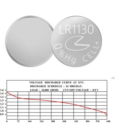 LR1130 / AG10 /189 /LR54 1.5v Alkaline Button Cell Battery Batteries (10) - Buy Online on GoSupps.com