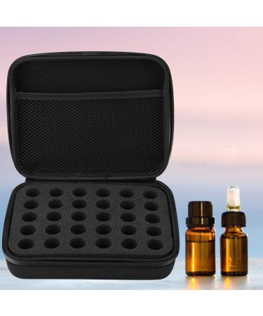 Natudeco Essential Oils Storage Case | Aromatherapy Bag for 5ml 10ml 15ml Bottles | Organizer & Carrying Case (Black) - Buy Online on GoSupps.com