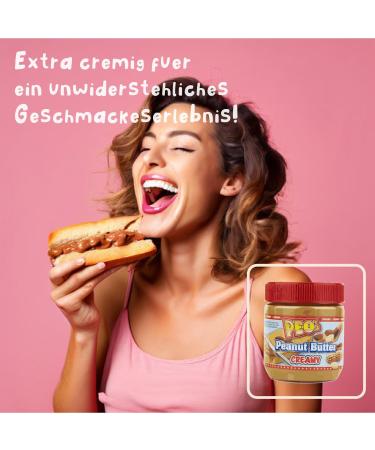 PEO's 12 x 340g Creamy Peanut Butter | Natural Peanut Butter from Roasted Peanut Kernels | Delicious Full Flavor Peanut Compote | Pack of 12 - Buy Online on GoSupps.com