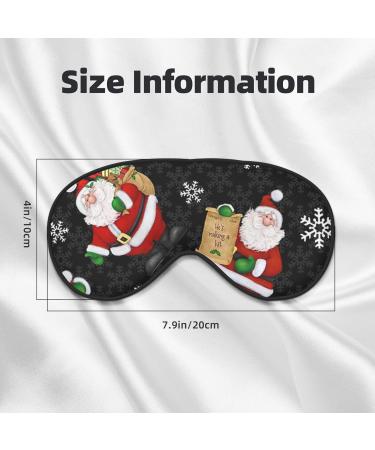 Merry Christmas Adjustable Blackout Eye Mask - Sleep Aid for Men & Women | Comfortable Eye Mask for Better Sleep - Buy Online on GoSupps.com