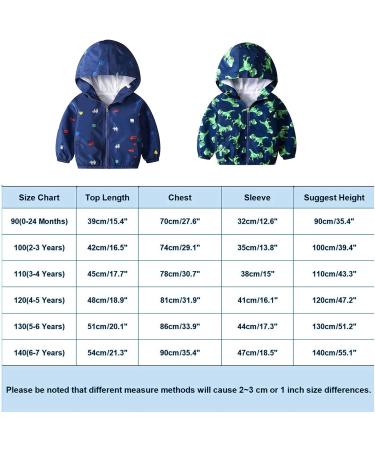 JinBei Toddler Boy Hooded Jacket - Waterproof Windbreaker Coat for Kids 1-7 Years - Navy Blue-Car Design - Buy Online on GoSupps.com
