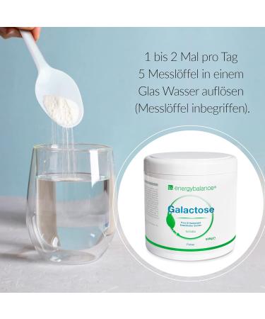 Highly Pure D-Galactose Powder 500g | 4-Month Supply | EnergyBalance Quality from Switzerland | Brain Sugar - Buy Online on GoSupps.com