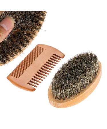 JTLB Men's Beard & Mustache Oval Brush Comb - Grooming Kit for Perfect Facial Hair & Shaving Care - Buy Online on GoSupps.com