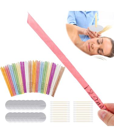 32pcs All Natural Beeswax Hopi Ear Candle Cones with Drip Protectors - Ear Wax Removal Kit - Buy Online on GoSupps.com