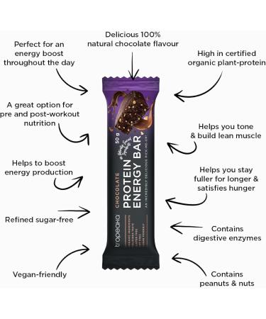 Tropeaka - Organic Gluten Free Vegan & Soy Free Protein bars - Chocolate Mint flavour - 11g protein per bar. 6 pack. - Buy Online on GoSupps.com