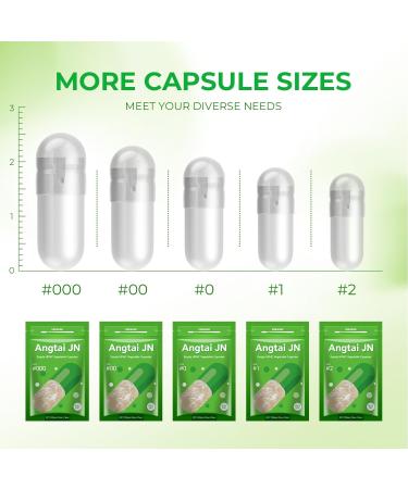 Buy Antaijn Empty Vegan Capsules Size 0 - 500 Clear Capsules for DIY Filling | Compatible with Capsule Filler | Leak-Proof Design - Buy Online on GoSupps.com