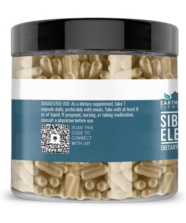 Earthborn Elements Siberian Eleuthero 200 Capsules Pure & Undiluted No Additives 200 Count (Pack of 1) - Buy Online on GoSupps.com