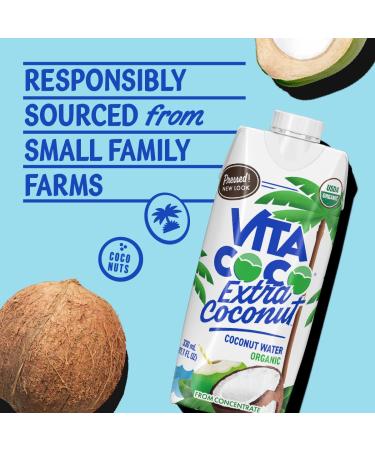 Vita Coco Organic Coconut Water Pressed | More Coconutty Flavor | Natural Electrolytes | Vital Nutrients | 11.1 Fl Oz (Pack of 12) - Buy Online on GoSupps.com