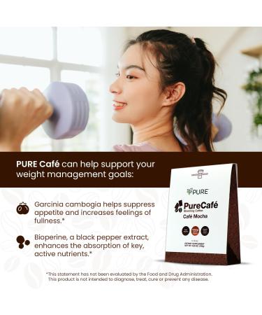 PureCaf Mocha - Slimming Coffee with Green Coffee Extract Garcinia Cambogia & Oolong Tea | Boost Energy & Indulge - International Shipping - Buy Online on GoSupps.com