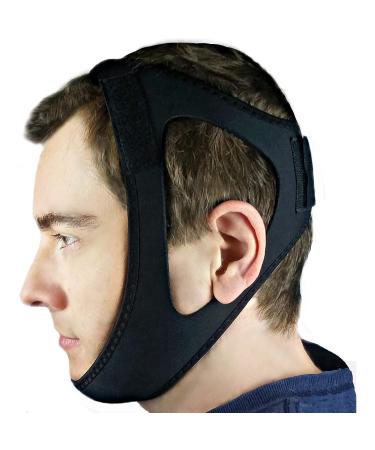Anti Snore Chin Strap - Adjustable Anti Snoring Device for Men Women CPAP Users Open Mouth Breathers. Stop Snoring Sleep Aid Solution. Consider Using w/Snore Eliminator Pro or Bruxism Mouthpiece