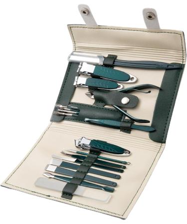 Nail Clipper Set Nail Clipper Set for Men - Nail Clippers and Nail Clippers Kit 19 Pieces | Multi-Function Nail Clipper Set Manicure Kit for Finger Nails and Nails Dark Green - Buy Online on GoSupps.com