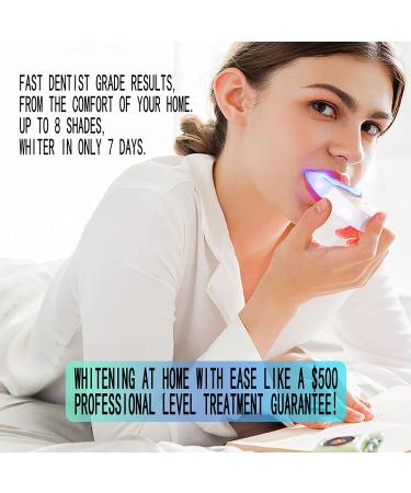 GENIUSLabs Teeth Whitening Kit with HD LED Professional Light - 3 Smart Teeth Whitening Syringes - HISMILE System - Buy Online on GoSupps.com