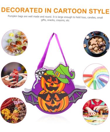 Holibanna Pumpkin Candy Bags 6pcs Portable Candy Bag Candy Bags Horror Party Treat Bag Storage Pouch Halloween White Cardboard - Buy Online on GoSupps.com