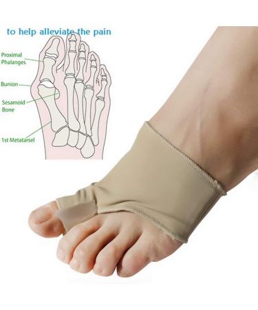 Premium Orthopedic Bunion Corrector Socks - Hallux Valgus Toe Straightener for Big Toe Pain Relief (2 Pairs Brown) - Buy Online on GoSupps.com