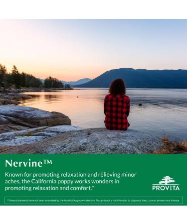 PROVITA Nervine | Natural Relaxation & Nervous System Support | California Poppy & Hawthorn | Vegan Calm Support Supplement | Evening Relaxation | Rest Recovery & Daily Balance | 60 Veg Capsules 60 Count (Pack of 1) - Buy Online on GoSupps.com