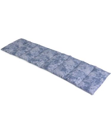 Shop Linseed Pillow 75x20cm | Large 8-Chamber Heat Pad - Used Look Grey-Blue - Buy Online on GoSupps.com