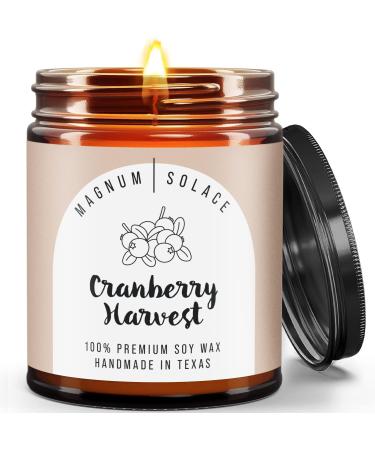 Christmas Candles Scented - Holiday Candles - Winter Fall - Premium Soy Wax Candle - Cranberry Harvest