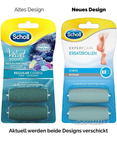 Scholl Velvet Smooth Electric Horn Skin Remover Pro - Device + Charging Station & Expert Care Wet & Dry Replacement Rolls - 2 Strong Refills for Smooth Feet - Buy Online on GoSupps.com
