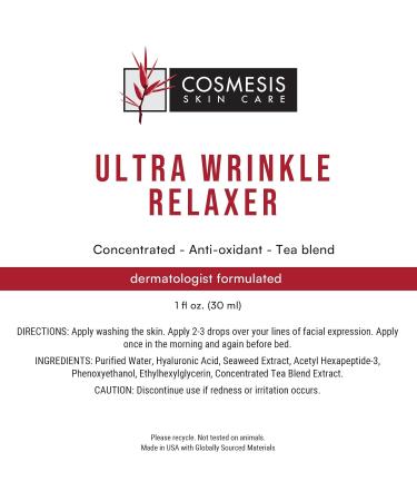 Buy Ultra Wrinkle Relaxer Rejuvenating Serum - Smooth Skin with Hexapeptide & Antioxidants - 1oz | Cosmesis - Global Shipping - Buy Online on GoSupps.com