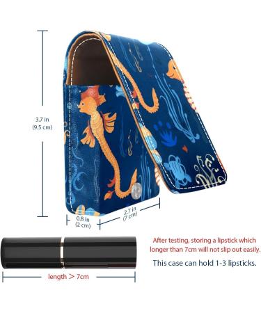 Travel Lipstick Organizer Case | Portable Makeup Bag with Mirror | Ocean Theme F777g2heod - Shop Now for Global Shipping - Buy Online on GoSupps.com