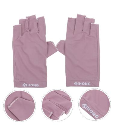 FRCOLOR 4 Pairs UV Gloves Fingerless Gloves for Women UV Protection Nail Art Skin Care Care Nail Gel Sun Protection Gloves Girls Glove Ladies Mittens Fabric Shield - Buy Online on GoSupps.com
