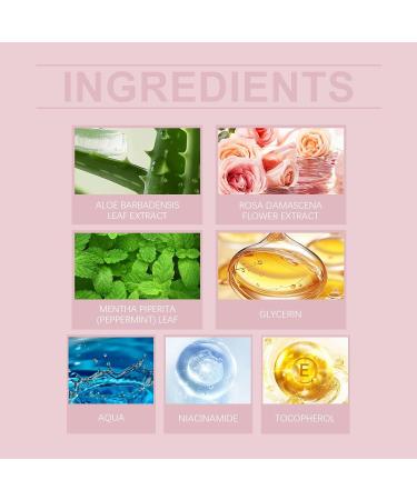 Niacinamide Toner Spray With Rose & Aloe Extract - Locks Moisture Relieves Dryness Brightens Skin Keeps Hydrated Smooth All Day(3PCS) - Buy Online on GoSupps.com