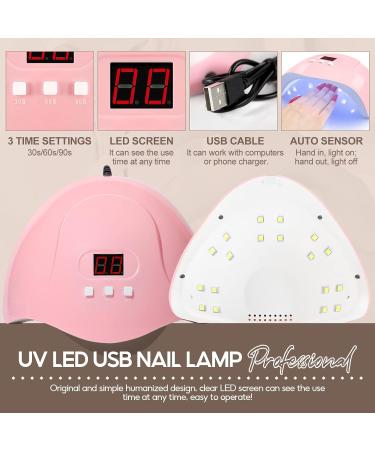 PEACECOLOR Poly Nail Gel Kit with U V Nail Lamp Starter Kit 10 Colours Nail Gel Builder Set with Slip Solution Base Coat Glossy Matte Top Coat Basic Poly Extension Gel Nail Art Tools for Beginner - Buy Online on GoSupps.com