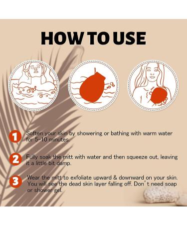 Evridwear Deep Exfoliating Glove - Body Scrubber for Back & Face | Heavy Level Dead Skin Remover | Exfoliating Mitt for Women & Men - Buy Online on GoSupps.com