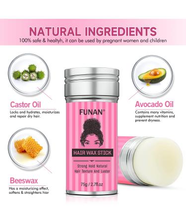 SUOFEIYA Hair Wax Stick - Long Lasting Styling Pomade for Wigs - 2.7oz Pack of 1 - Buy Online on GoSupps.com