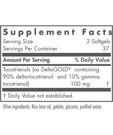 Nutricology Delta-Fraction Tocotrienols 50 mg - 75 Softgels for Optimal Health - Buy Online on GoSupps.com