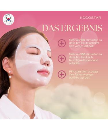  KOCOSTAR KOCOSTAR Happy Hydrogel Mask - 40 Min. Firming Korean Face Mask Sheet for Women with Collagen Extract Water - Moisturizing Collagen Facial Care - A.M. SUNDAY (1 Sheet) - Buy Online on GoSupps.com