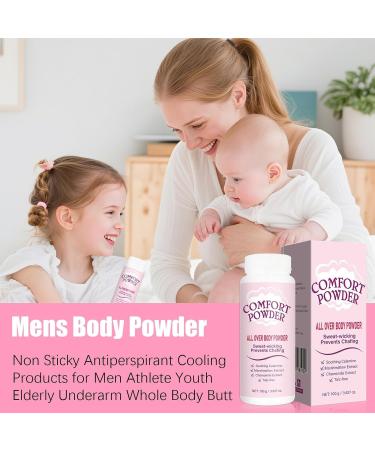  Obesntln Men's Body Powder 100 Grams Cooling Antiperspirant Powder | Non-Stick Refreshing Antiperspirant for Underarms Body and Buttocks for Active Men - Buy Online on GoSupps.com