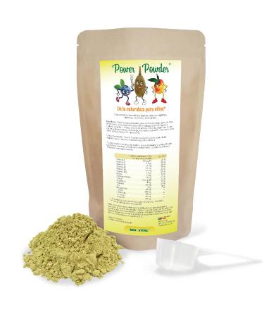 ERASVITAL PowerPowder Children's Food Supplement 500 g with Plant Substances Vitamins Mineral Waffles and Amino Acids