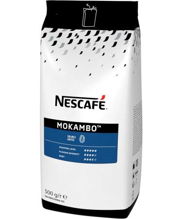 NESCAF Mokambo - Instant Coffee - Robusta Dominant - Produced in France - 100% Coffee from More Responsible Sourcing - 500 g Bag - Buy Online on GoSupps.com