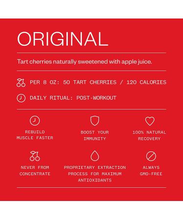 Cheribundi ORIGINAL Tart Cherry Juice - Pro Athlete Workout Recovery - Fight Inflammation - Muscle Recovery Support - 8 Fl Oz (Pack of 12) - Buy Online on GoSupps.com