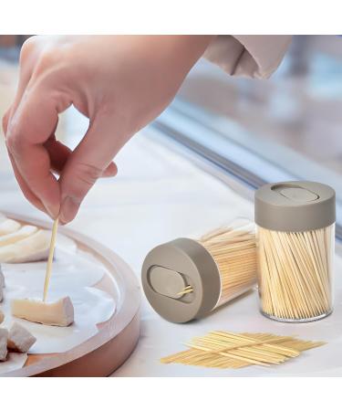 1000 Count Wooden Round Single-Point Toothpicks - Premium Quality for Catering & Home Use - YQ-1000 - Buy Online on GoSupps.com