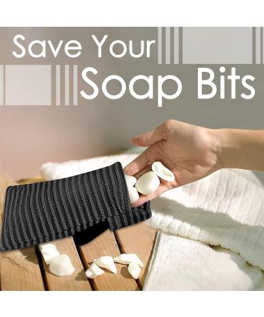 Linkidea 5 Packs Stripes Soap Bags - Exfoliating Sponge Body Scrubber & Shower Soap Holder - Mesh Soap Saver Pouch for Bath Bar Soap - Foaming & Drying - Bulk Pack - Buy Online on GoSupps.com