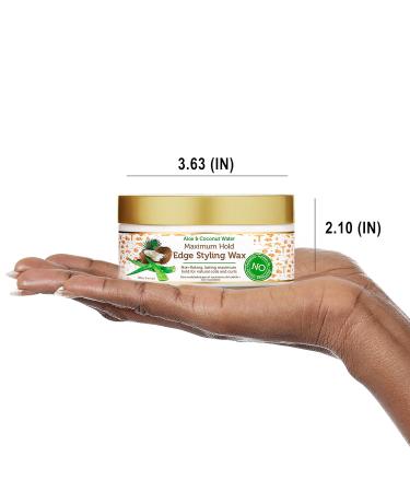 Shop African Pride Moisture Miracle Edge & Hair Styling Wax - Maximum Hold with Aloe & Coconut for Nourished Hair - 6 oz - Buy Online on GoSupps.com