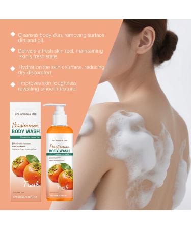  ZLHHRZJX Persimmon shower gel to control body odor natural deodorant soap to reduce odor shower gel for women and men natural soap for men and women (2 PCS) - Buy Online on GoSupps.com
