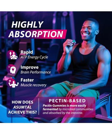 Asumtal Creatine Monohydrate Gummies Complex 8500 MG for Men & Women Creatine Monohydrate Supplement for Muscle Growth Strength & Energy Support Pre Workout Gummies 120 Count Blueberry - Buy Online on GoSupps.com