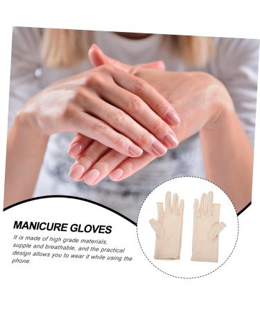 WOFASHPURET 1 Pair Ladies sun protection gloves salon gloves Half Finger Gloves Skin Gloves Golfing Gloves Anti- Fingerless Gloves riding gloves Manicure Glove Accessories Miss summer cloth 21x7.5x0.8cm - Buy Online on GoSupps.com