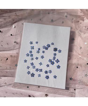 YUNZHI Forget Me Not Flowers - Dried Pressed Flowers for Resin, Candle, Soap Making - 40pcs/Pack - Buy Online on GoSupps.com