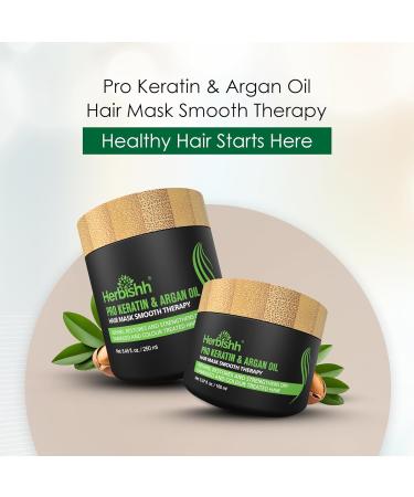 Herbish Arganham Mask | Deep Care & Moisture for Very Dry Weak Hair | 150ml - Healthier Looking Hair - Buy Online on GoSupps.com