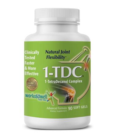 WorksSoWell 1TDC  Joint & Muscle Health  90 Soft Gels | Formulated to Provide Complete Body Relief | Enhanced with 1-TetraDecanol Complex to Promote Natural Joint Flexibility | Safe Effective & Clinically Tested