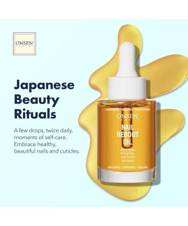Nail Skin Oil - Onsen 30ml | Japanese Nail Treatment for Damaged Nails | Natural Nail Care & Repair | Visible Results for Perfect Nails - Buy Online on GoSupps.com