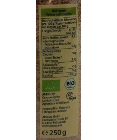 Buy Alnatura Organic Wheat Bran - Pack of 3 (3 x 250g) | International Shipping Available - Buy Online on GoSupps.com